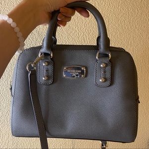 Gray Michael Kors purse